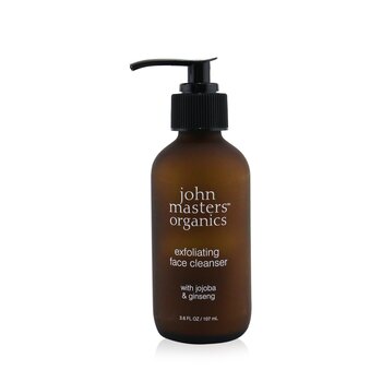 John Masters Organics Exfoliační čisticí přípravek na obličej s jojobou a ženšenem