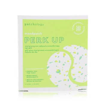 Patchology Moodpatch - Perk Up energizující aromaterapeutické oční gely s čajem (zelený čaj + bergamot + bílá moruše)