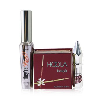 Bestsellers On Board Set: Hoola Matte Powder Bronzer 8g + They're Real!  Mascara 8.5g + Mini Gimme Brow Gel 1.5g