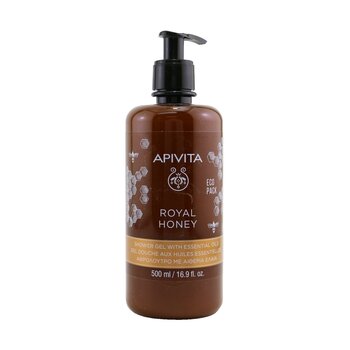 Apivita Krémový sprchový gel Royal Honey s esenciálními oleji - Ecopack