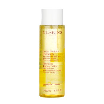 Clarins Hydrating Toning Lotion with Aloe Vera & Saffron Flower Extracts - Normal to Dry Skin