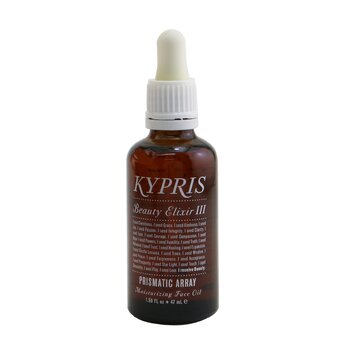 Kypris Beauty Elixir III – jemný, multiaktivní kosmetický olej (s prizmatickým polem)