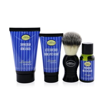 The Art Of Shaving The 4 Elements Of The Perfect Shave 4-Pieces Kit - Lavender: Pre-Shave Oil 30ml + Shaving Cream 45ml + After-Shave Balm 30ml + Shaving Brush