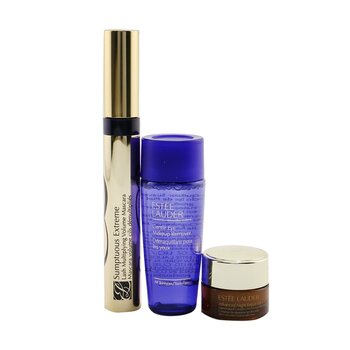 Estee Lauder Sumptuous Extreme Lash Multiplying Volume Mascara Kit: Mascara 8ml + Eye Cream 5ml + Eye Makeup Remover 30ml