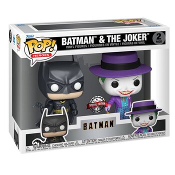 Funko POP! Heroes: Batman(1989) - Joker & Batman Toy Figures