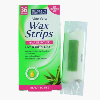 Vzorce krásy Aloe Vera Wax Strips Line Hair Remover Face & Bikini