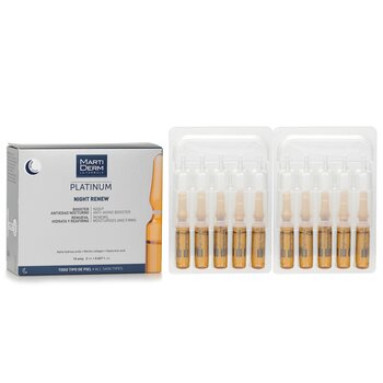 Martiderm Platinum Night Renew Ampoules (For All Skin)