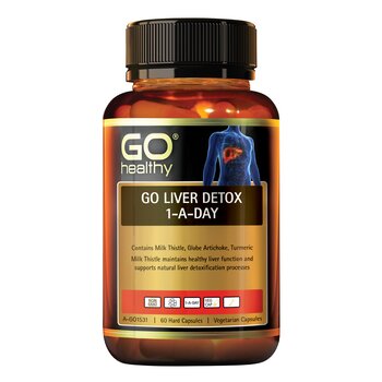 Go Healthy [Authorized Sales Agent] GO Healthy GO Liver Detox 1-A-Day - 60 VegeCapsules