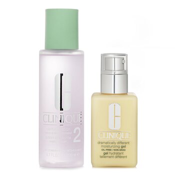 Clinique Dramatically Different Set 2: Moisturising Gel & Clarifying Lotion 2 - Combination Oily to Oily