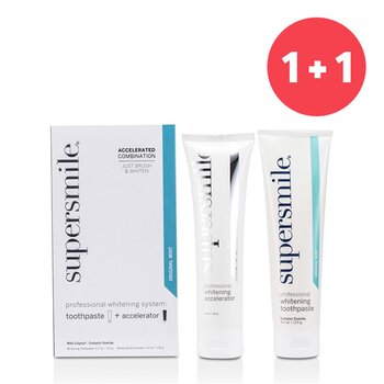 Super úsměv 【1+1 Set】Professional Whitening System: Toothpaste 119g + Accelerator 102g