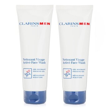 Clarins 【1+1 Set】Men Active Face Wash