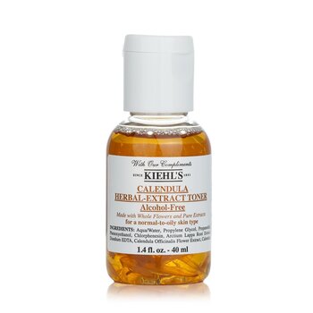 Kiehls Tonikum s bylinným extraktem z měsíčku lékařského bez alkoholu – pro normální až mastný typ pleti