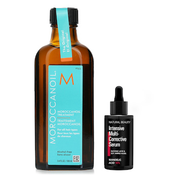 Maroccanoil Moroccanoil Moroccanoil Treatment - Original (For All Hair Types) 100ml X Natural Beauty Intensive Multi-Corrective Serum - Mandelic Acid 18% (Exp Date: 12/2025) 35ml