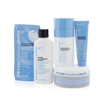 Peter Thomas Roth Acne-Clear Essentials 5-Piece Acne Kit (Box Slightly Damaged)